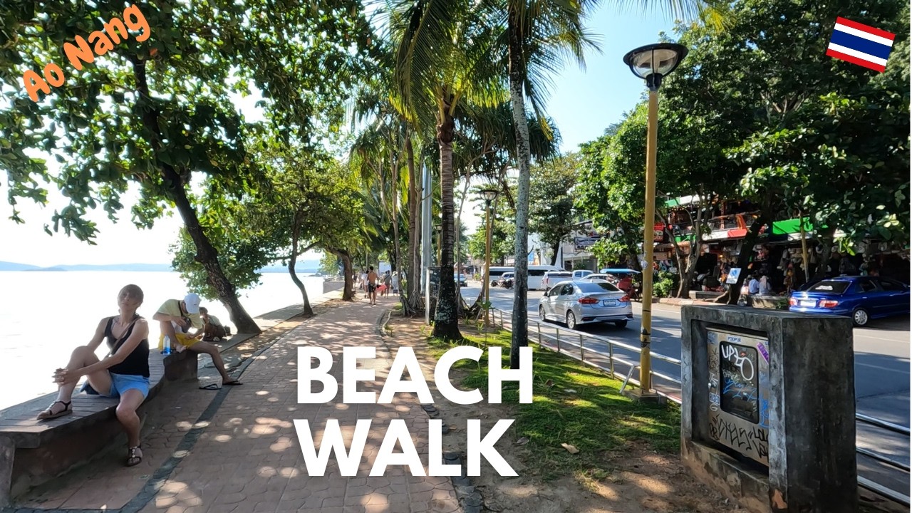 We Walked Krabi's Beach Road: Ao Nang Beach to Noppharat Thara Beach 🇹🇭