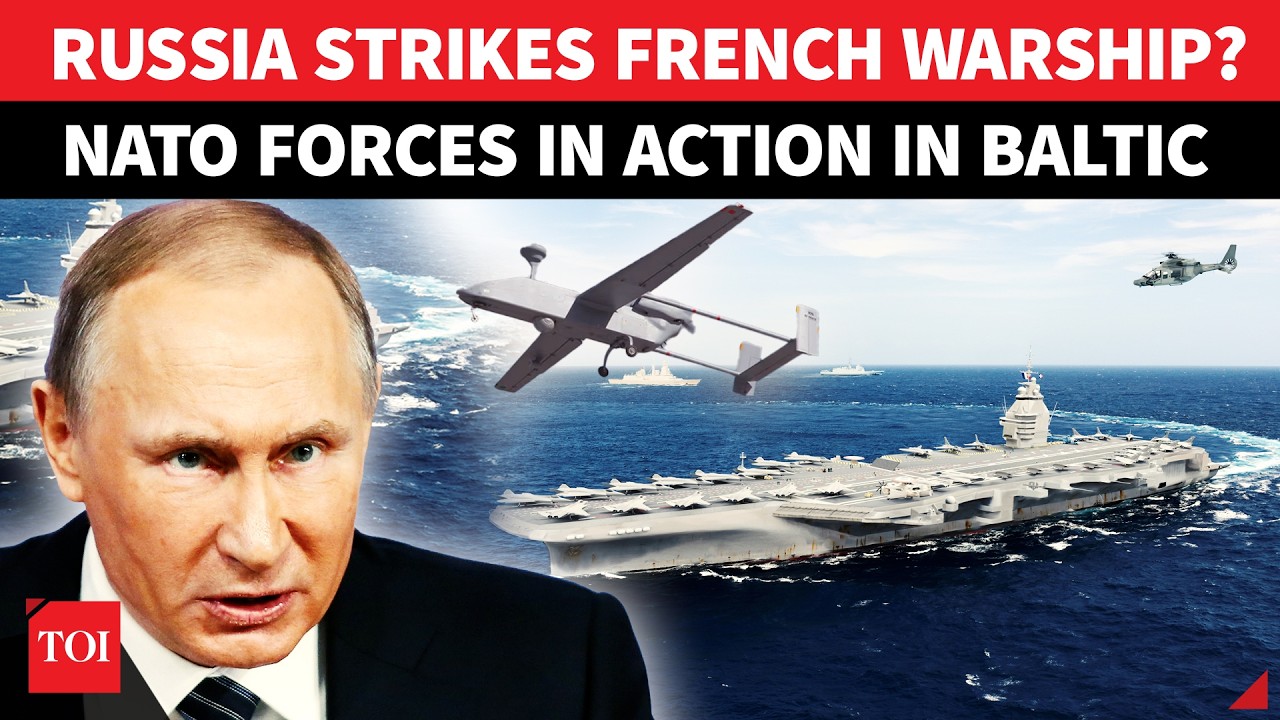 Russia Drone Strikes French Aircraft Carrier In Baltic? NATO Navy In Action, UAV Vanishes From Sky