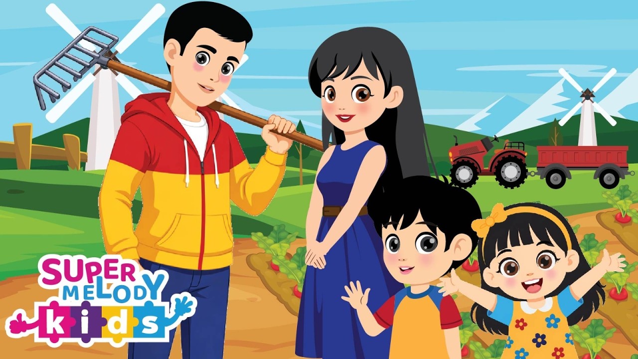 Farmer in The Dell | Children Nursery Rhyme | Super Melody Kids | #farmerinthedell