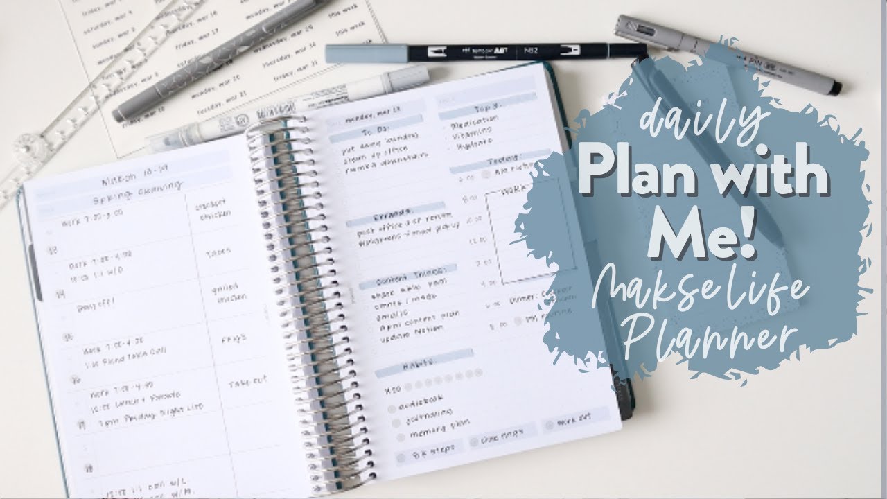 DAILY PLAN WITH ME! | Makselife Planner