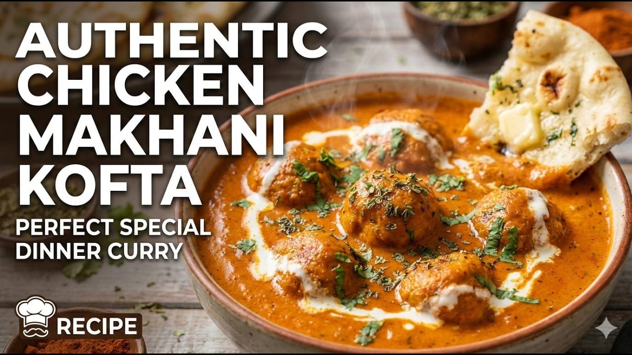 Authentic Chicken Makhani Kofta Recipe | Perfect Special Dinner Curry