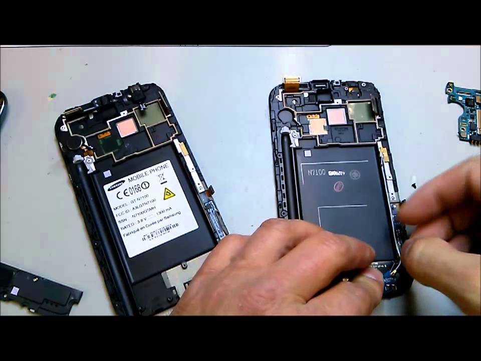 Замена AMOLED-дисплея Samsung Galaxy Note 2 N7100