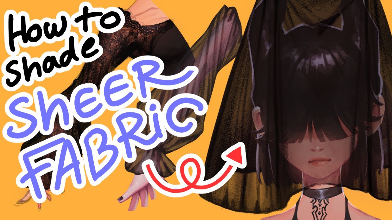 How to shade Transparent fabric (Sheer Fabric) | +@Xencelabs Pen Tablet Review