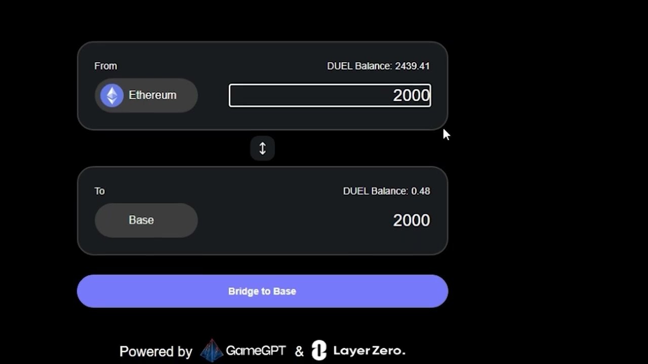 How to Bridge Your $DUEL to Base Chain &ndash; Step-by-Step Guide