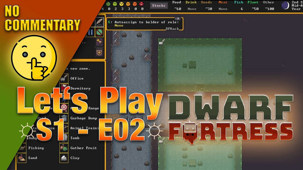 Let's Play Dwarf Fortress - Season 1 - Episode 2 [No Commentary]