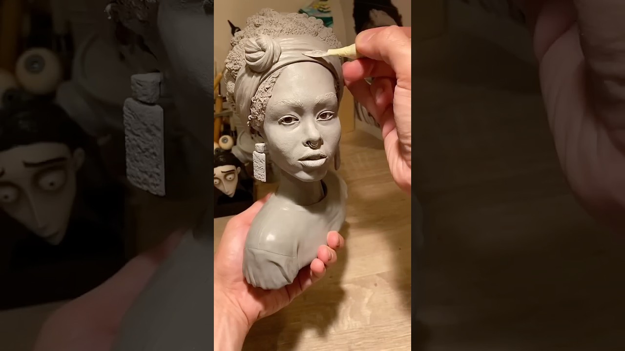 Sculpting people on Instagram at random. #sculpture #clay #sculpting #sculpt #jimmckenzie #bust #art