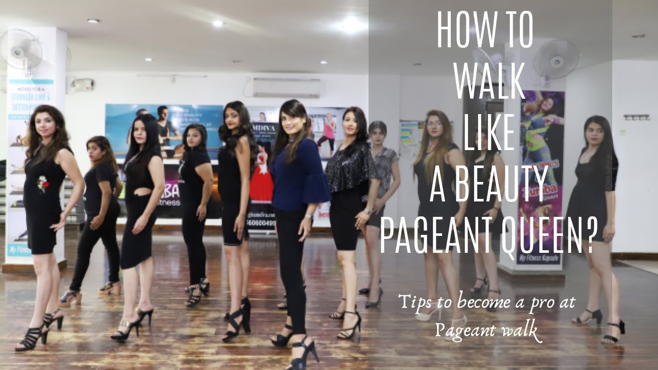 Beauty Pageant walk with different poses and stance