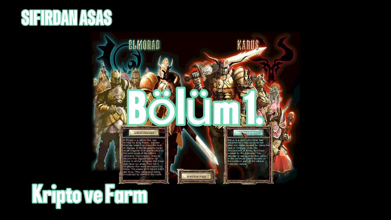 Sıfırdan rogue serisi Farm ve Kriptoda trade atarak kasıyoruz Bölüm 1 / Knight Online / Zero