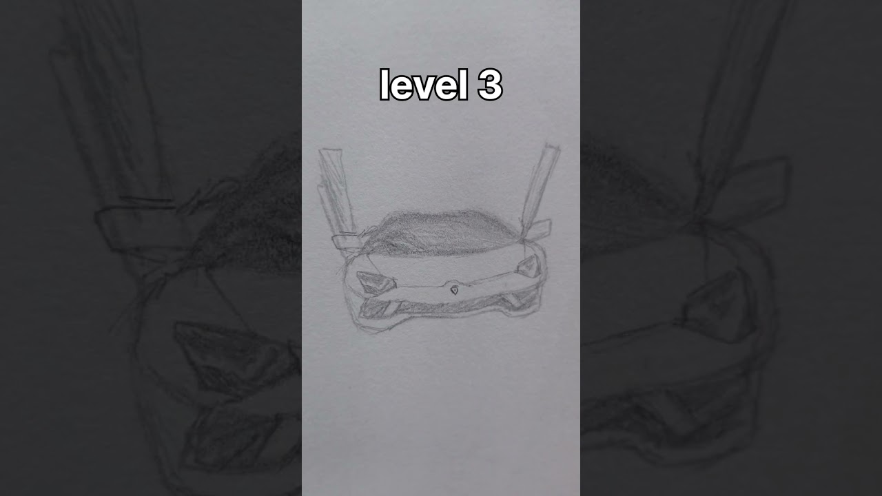 lamborghini aventador level 1-5 #shorts