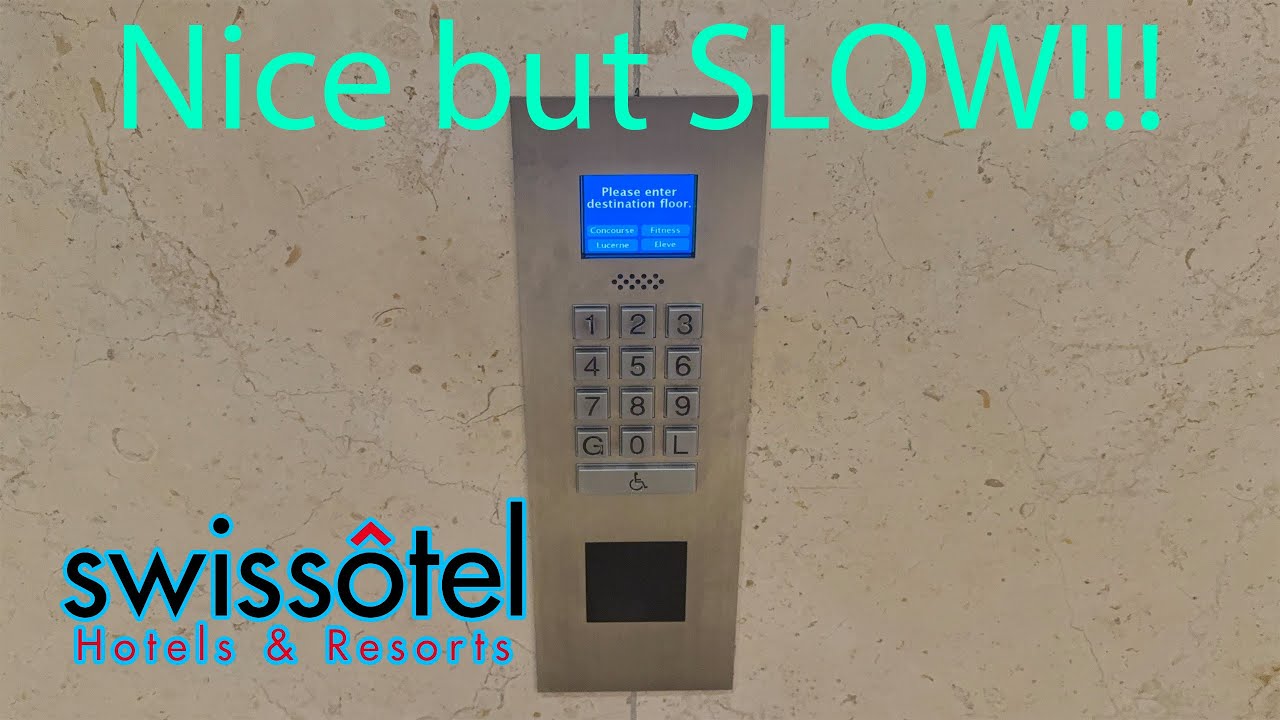 NOW MODERNIZED! NICE Otis Compass Traction Elevators @ Swissôtel Chicago IL
