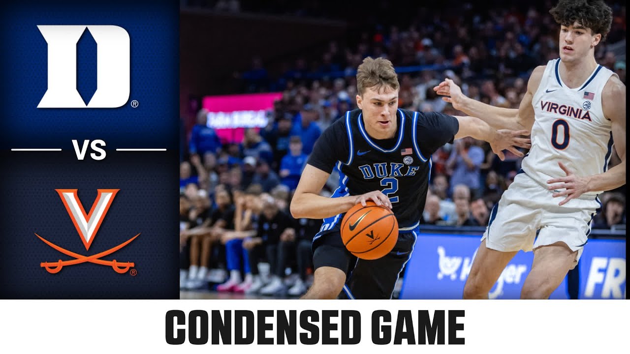 Duke vs. Virginia Condensed Game | 2024-25 ACC Men’s Basketball