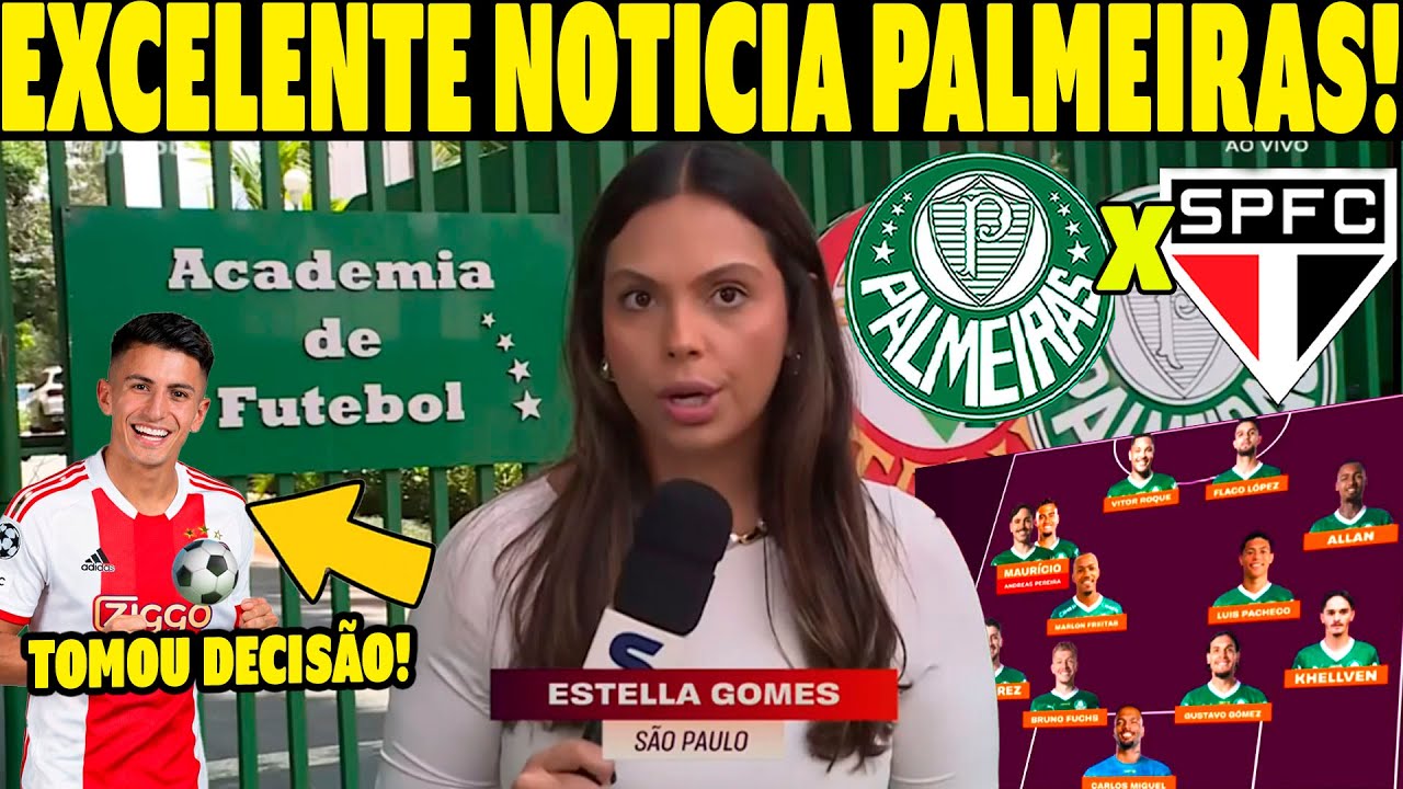SAIU AGORAA!! SABADÃO MOVIMENTADO NO PALMEIRAS! ALMADA TOMA DECISÃO E...''NOTICIAS PALMEIRAS HOJE!