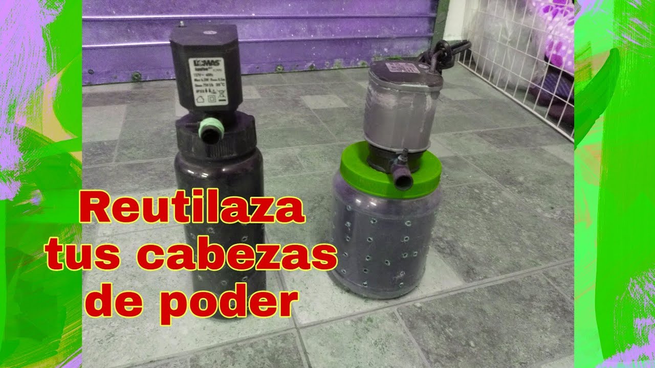 filtro casero con bote de plastico
