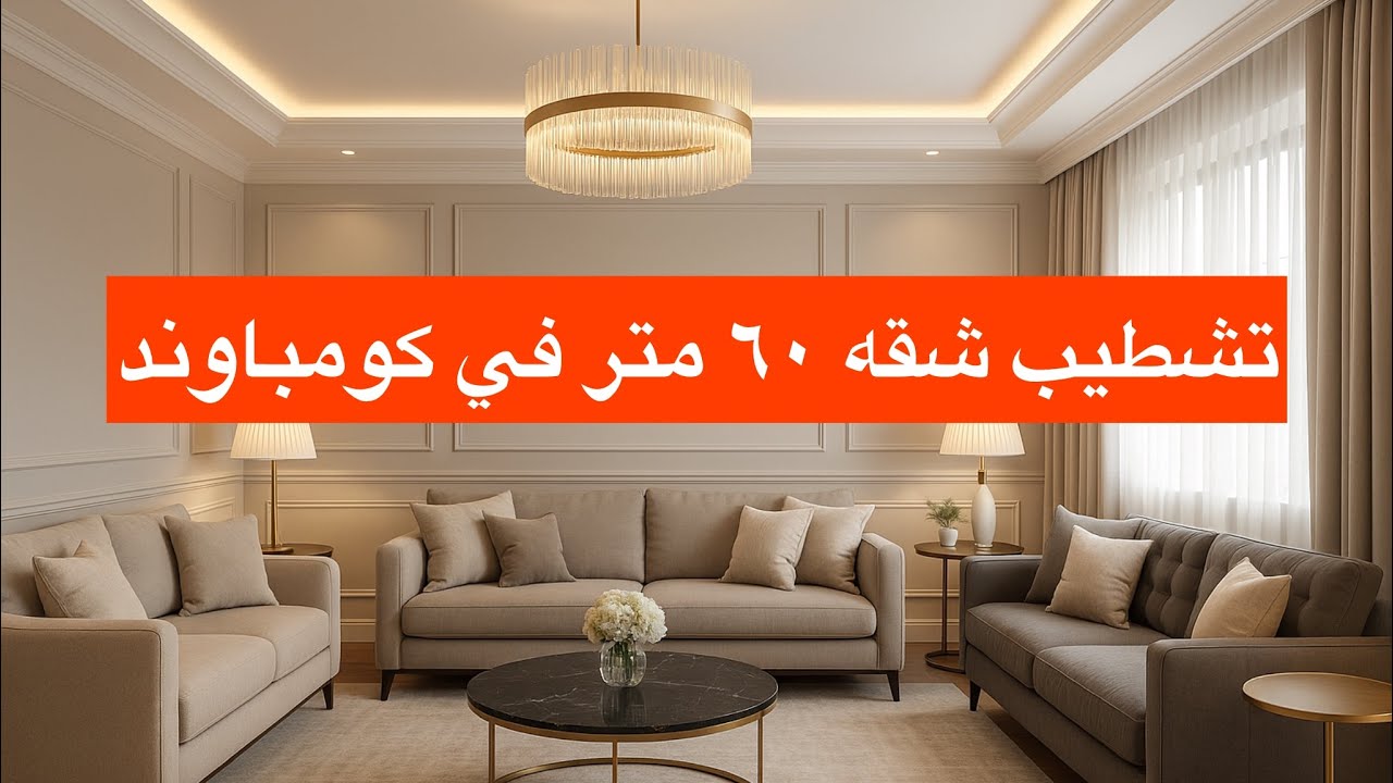 تشطيب شقة ٦٠ متر في كومباوند في مدينة بدر