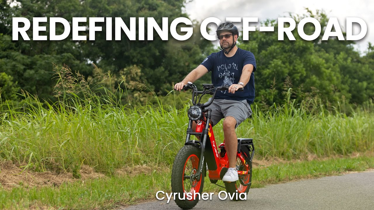 Redefining off-road cycling with ease, style, and power! #cyrusher #ebike #ovia