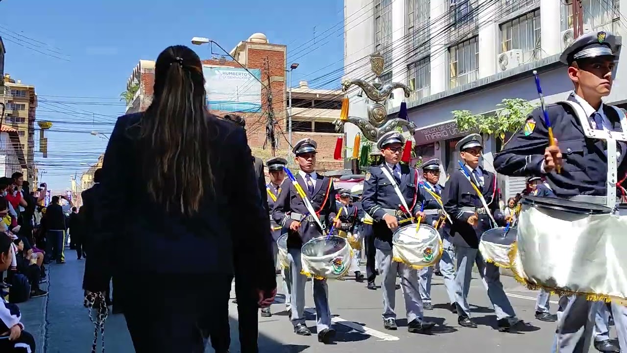 colegio Don Bosco Quintanilla Cbba inicio desfile escolar 13/09/2023