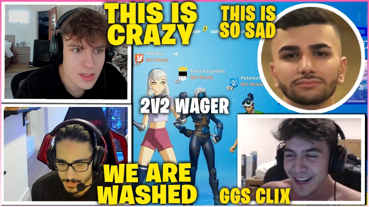 CLIX & FaZe SWAY Returns To 2v2 Wagers After TOXIC Controller Player 5-0d Them In 1v1 Zone Wars!