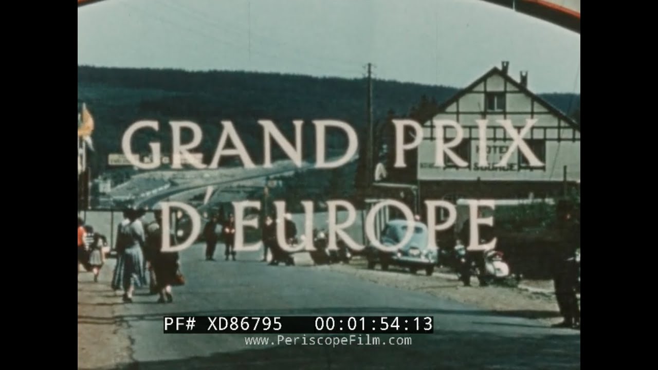«ГРАН-ПРИ ЕВРОПЫ» 1958 ГРАН-ПРИ БЕЛЬГИИ ГОНКИ ФОРМУЛЫ 1 ДОКУМЕНТАЛЬНЫЙ ФИЛЬМ XD86795