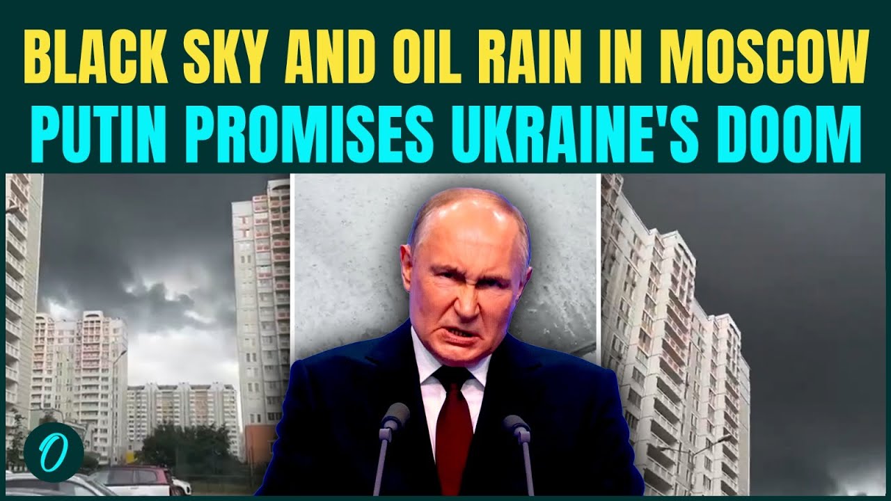 Уникальные кадры Москвы, покрытой черным масляным дождем после ударов Украины: Путин требует мести