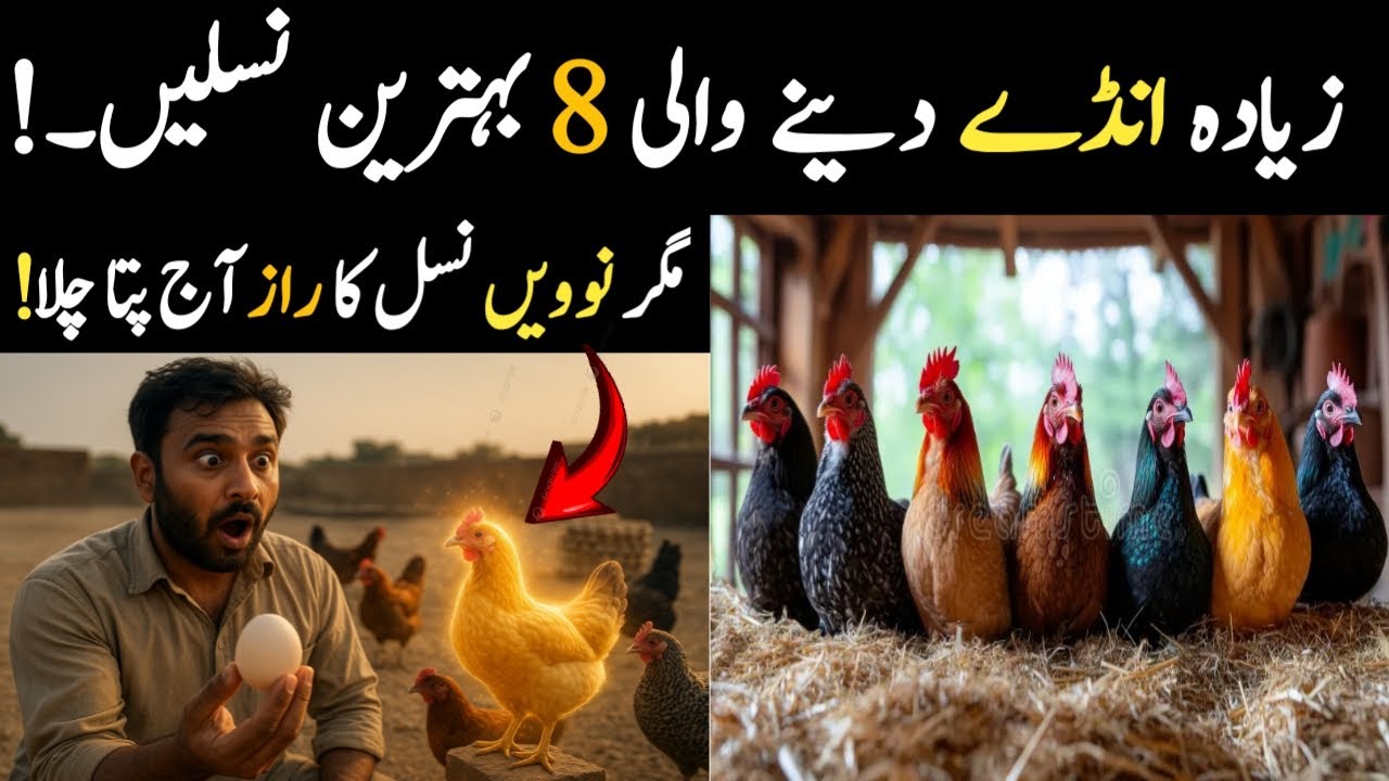 Top 8 Egg Laying Hens in the World | Andy wali murghi ki pahchan