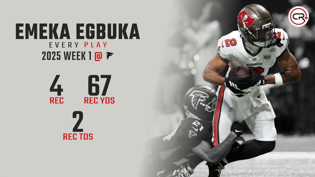 Emeka Egbuka Week 1 Highlights | Every Target and Catch vs Buccaneers