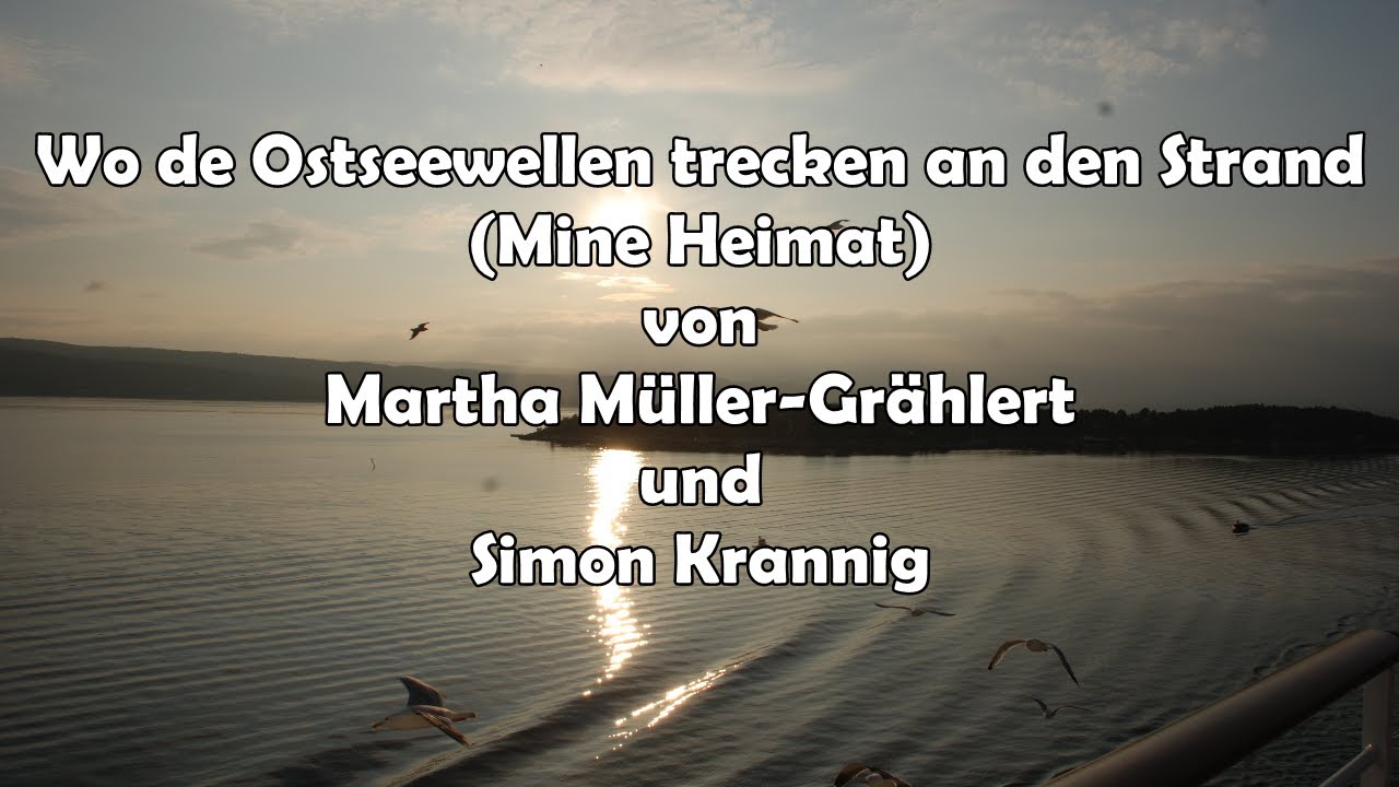 Wo die Ostseewellen trecken an den Strand von Martha M&uuml;ller-Gr&auml;hlert