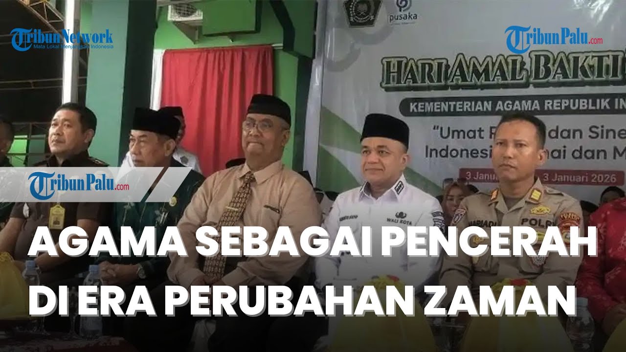 HAB ke-80 Kemenag, Wali Kota Palu Ajak Jadikan Agama Pencerah di Tengah Perubahan Zaman