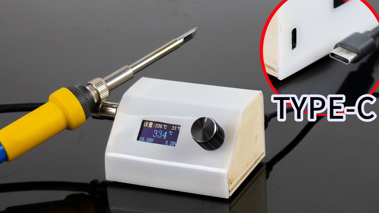 How to Make Digital Soldering Station Powered by type-C