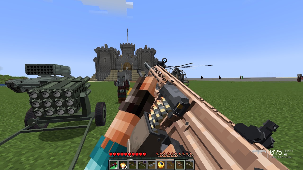 The Pillagers Built an Unbreakable Fortress... So I Destroyed It With Modern Guns!