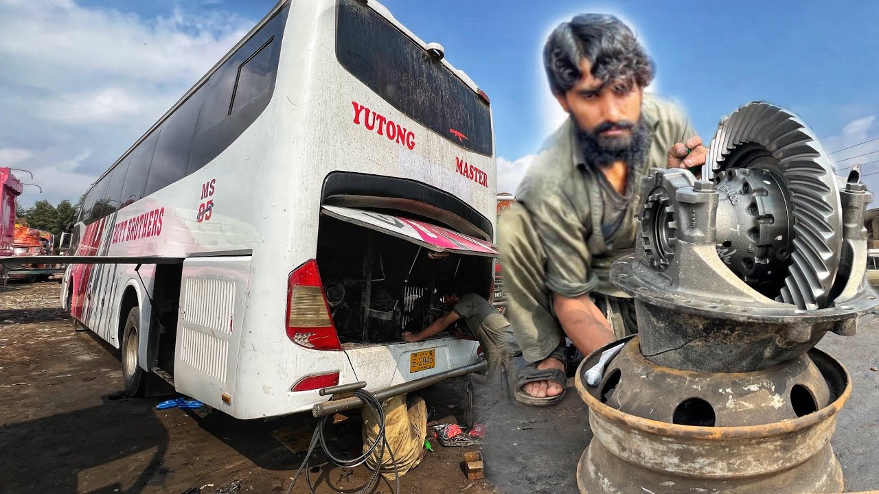 you tang bus rear axle differential gear proper overhaul