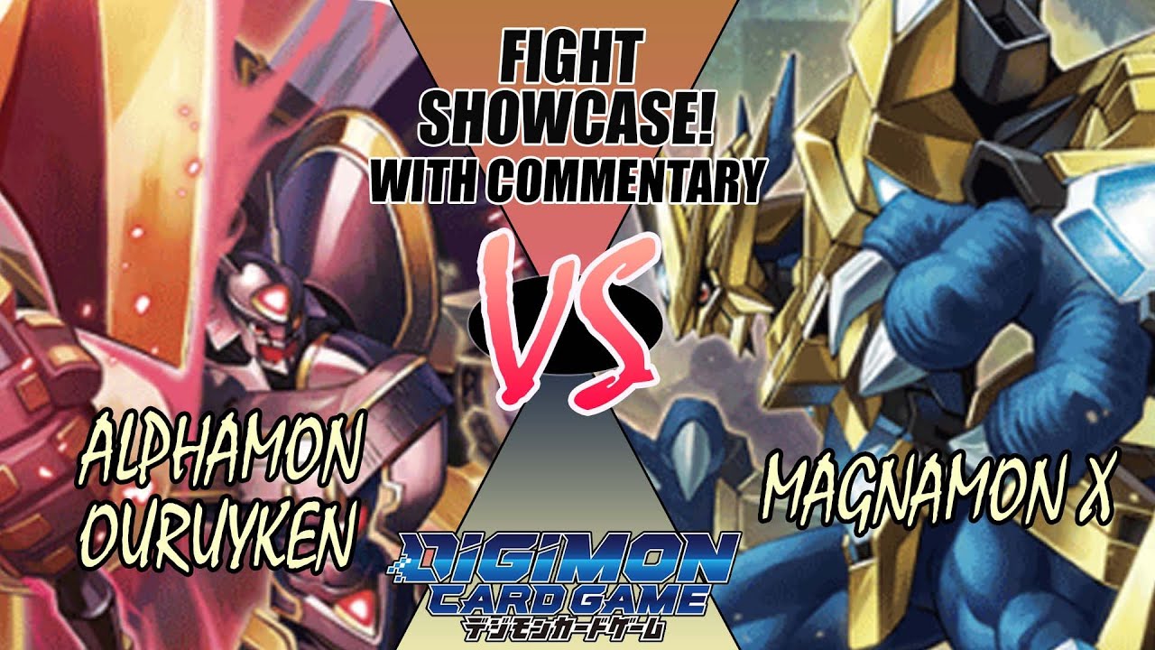Digimon TCG Alphamon Ouruyken Vs Magnamon X B03! - Fight Showcase!