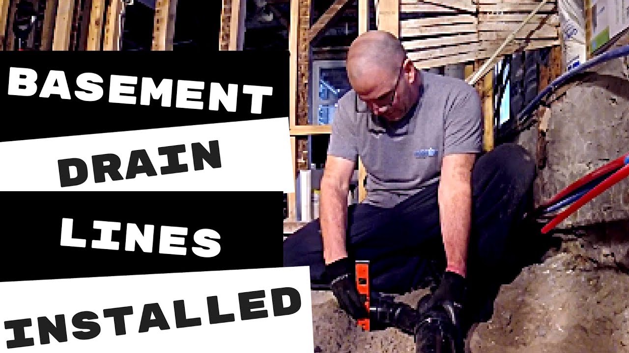 BASEMENT BATHROOM DRAINS ROUGHED IN
