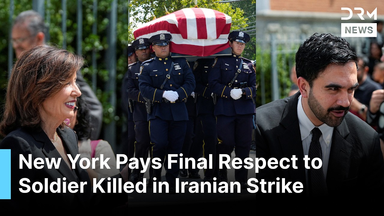 Mamdani, Hochul Honor Fallen U.S. Soldier Sgt. Angel Rampersad at Emotional Queens Funeral | AQ1G