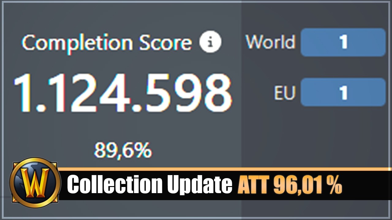 Collection Update TWW #10: World RANK 1 - ATT 96,01% IACM