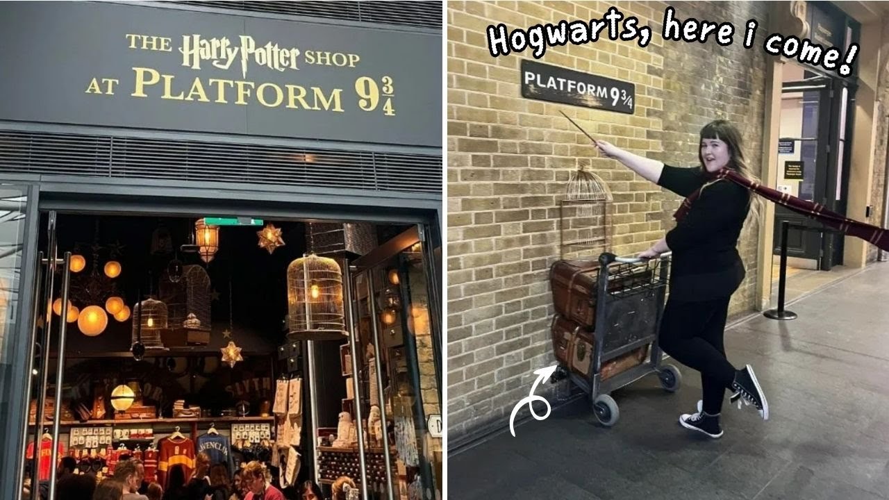 THE HARRY POTTER SHOP AT PLATFORM 9 3/4 KINGS CROSS STATION VLOG - August 2023
