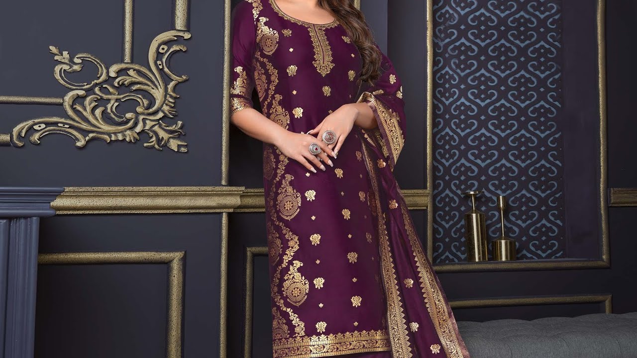 Trendy party wear suit design 2026 | new bnarsi suit design ✨
