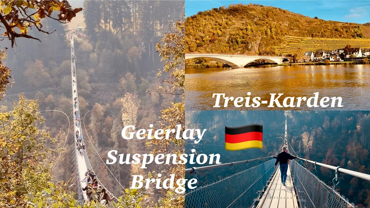 longest suspension bridge in Germany 🇩🇪 Geierlay bridge H&auml;ngeseilbr&uuml;cke M&ouml;rsdorf | Treis-Karden