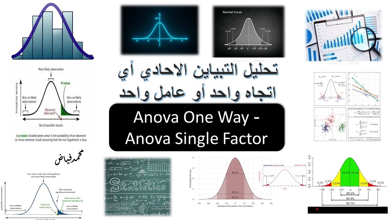 Anova One Way - اختبار الانوفا باتجاه واحد - انوفا ون واي