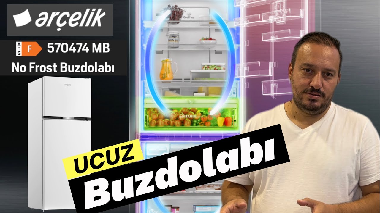 570474 MB Arçelik Yeni No Frost Buzdolabı / AeroFresh Soğutma Teknolojisi/477 Litre Hacimli Soğutucu