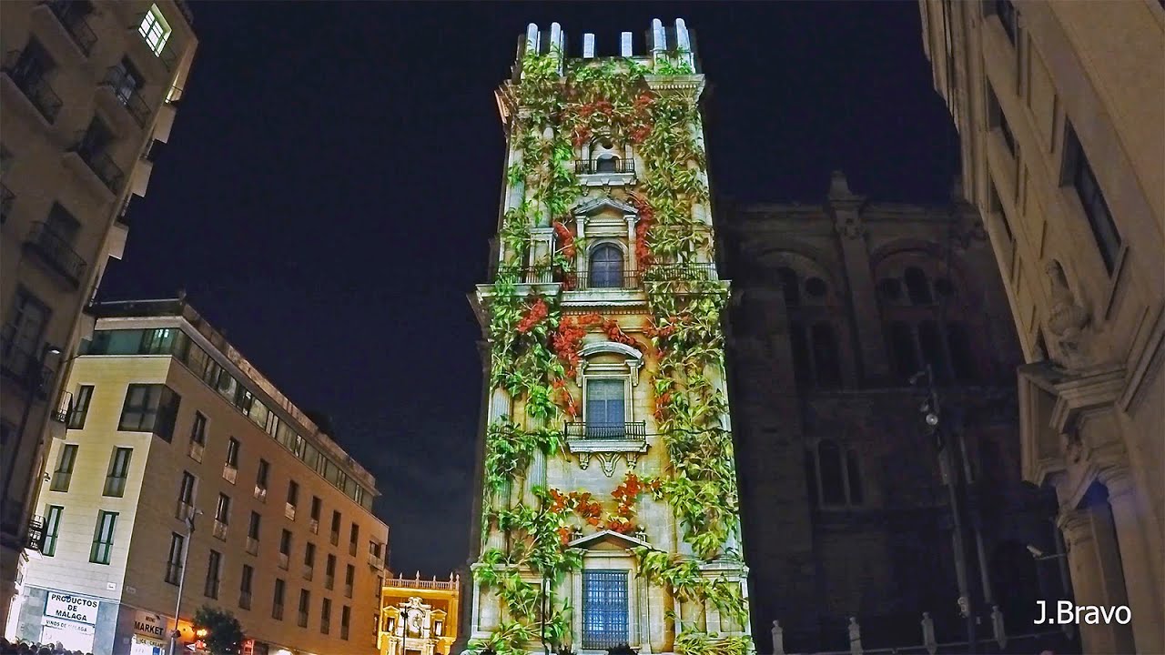 Video Mapping en la Catedral (Málaga, Navidad de 2021)