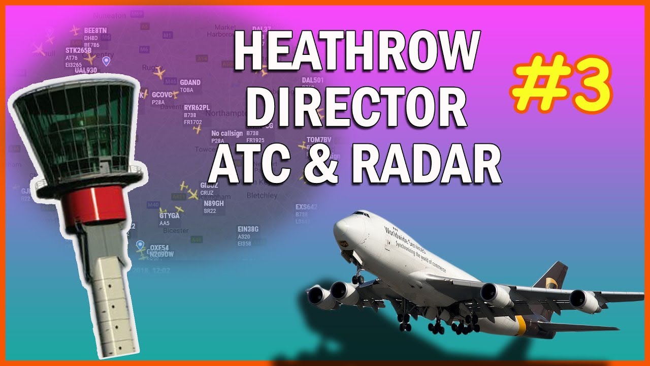 LIVE Heathrow Director EGLL Air Traffic Control with RADAR