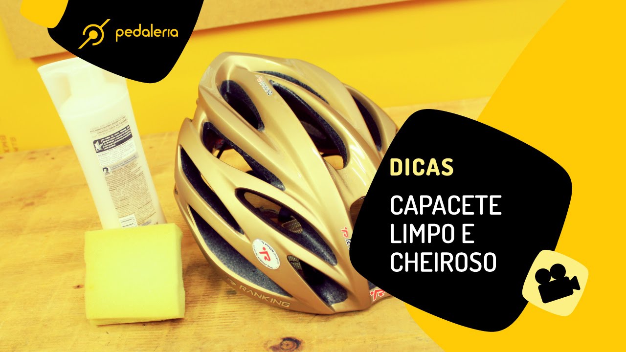 Como lavar o capacete. Pedaleria
