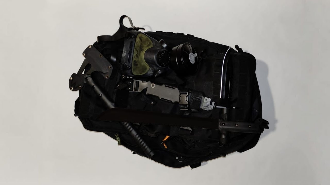 Mochila supervivencia en entorno hostil