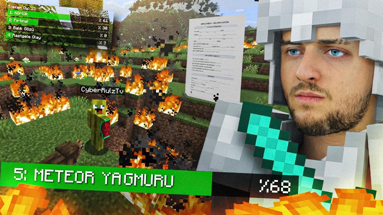 MINECRAFTI KAOS MODUNDA BİTİRMEYE ÇALIŞIYORUM!! CHAT ENGEL OLUYOR