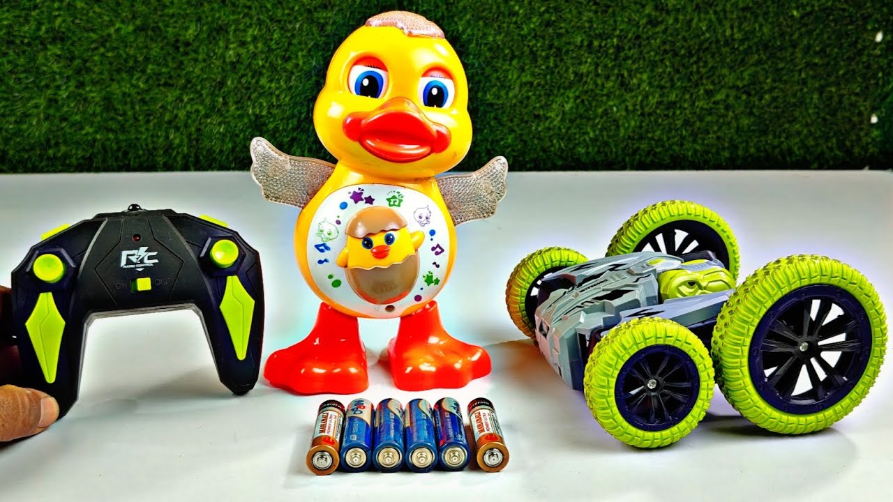 Unboxing RC Dainasur Remote Control 360° Stunt, Electric Dancing Duck, monkey 🐒 Stunt, Jocker