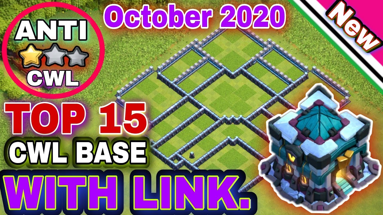 *CWL* October 2020 Top 15 TH13 CWL War Bases With Link || NEW TH13 CWL WAR BASES For OCTOBER 2020