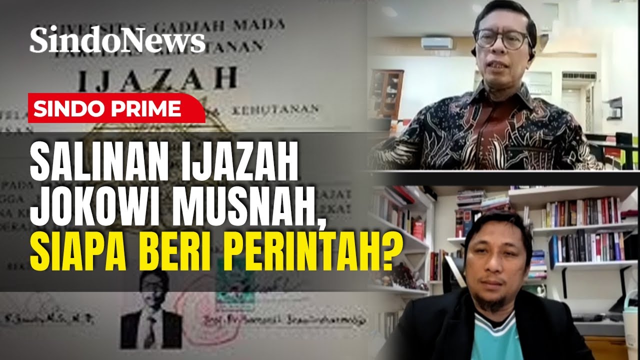 Salinan Ijazah Jokowi Musnah, Siapa Beri Perintah? | Sindo Prime