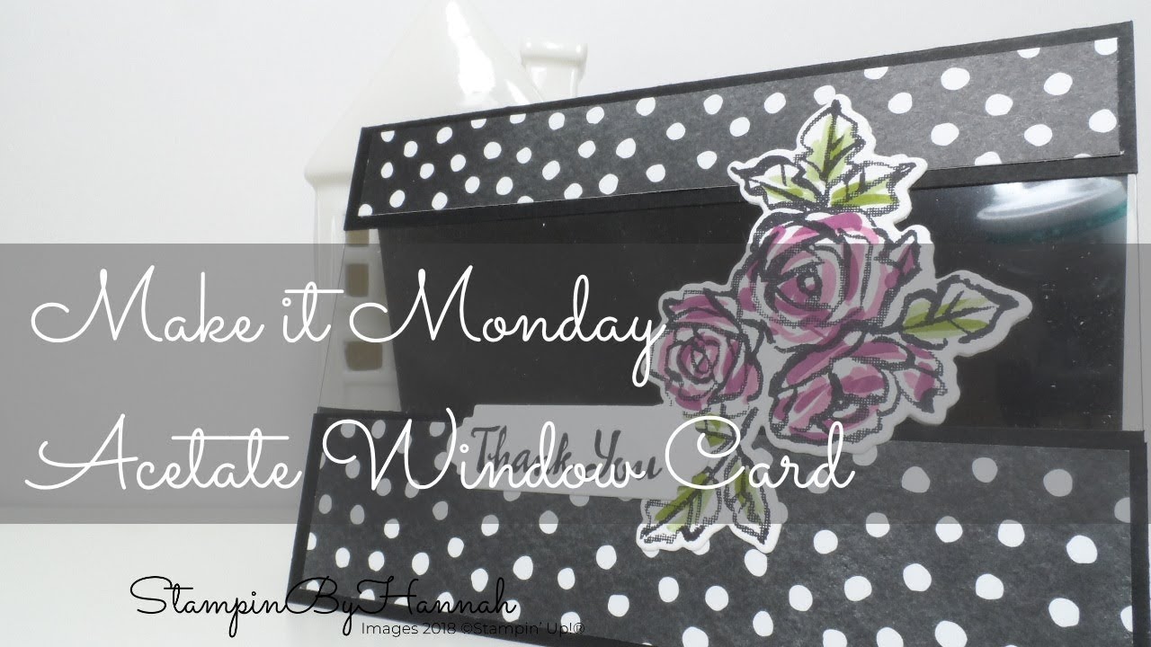 Make It Monday | Acetate Window Card using Petal Palette from Stampin' Up!