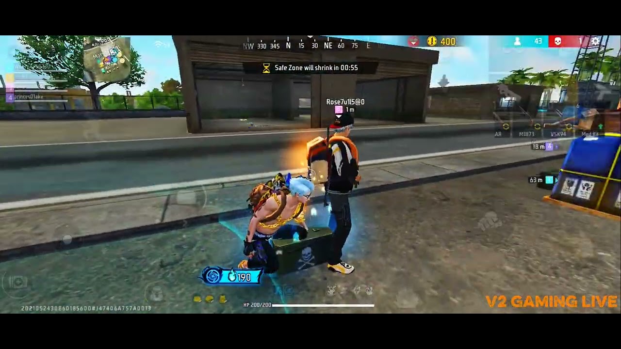 Ye To Hacker Nikala || @V2Gaminglive #viralvideo #freefire #suggestion #youtube #gamer 