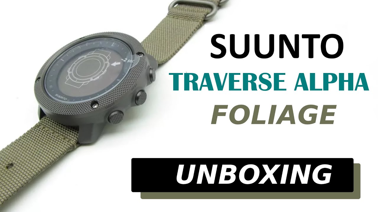 Suunto Traverse Alpha Foliage Unboxing HD (SS022292000)